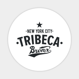 Tribeca Manhattan Logo -  Authentic NYC Vibes - Minimal Style Magnet